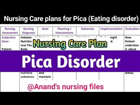 pica nursing diagnosis.